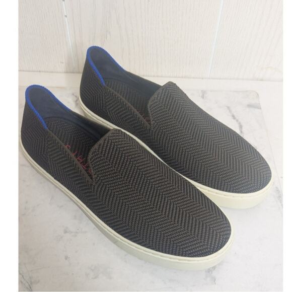 womens Rothy's brown herringbone design slip on loafers shoes size 8.5 - Picture 2 of 10